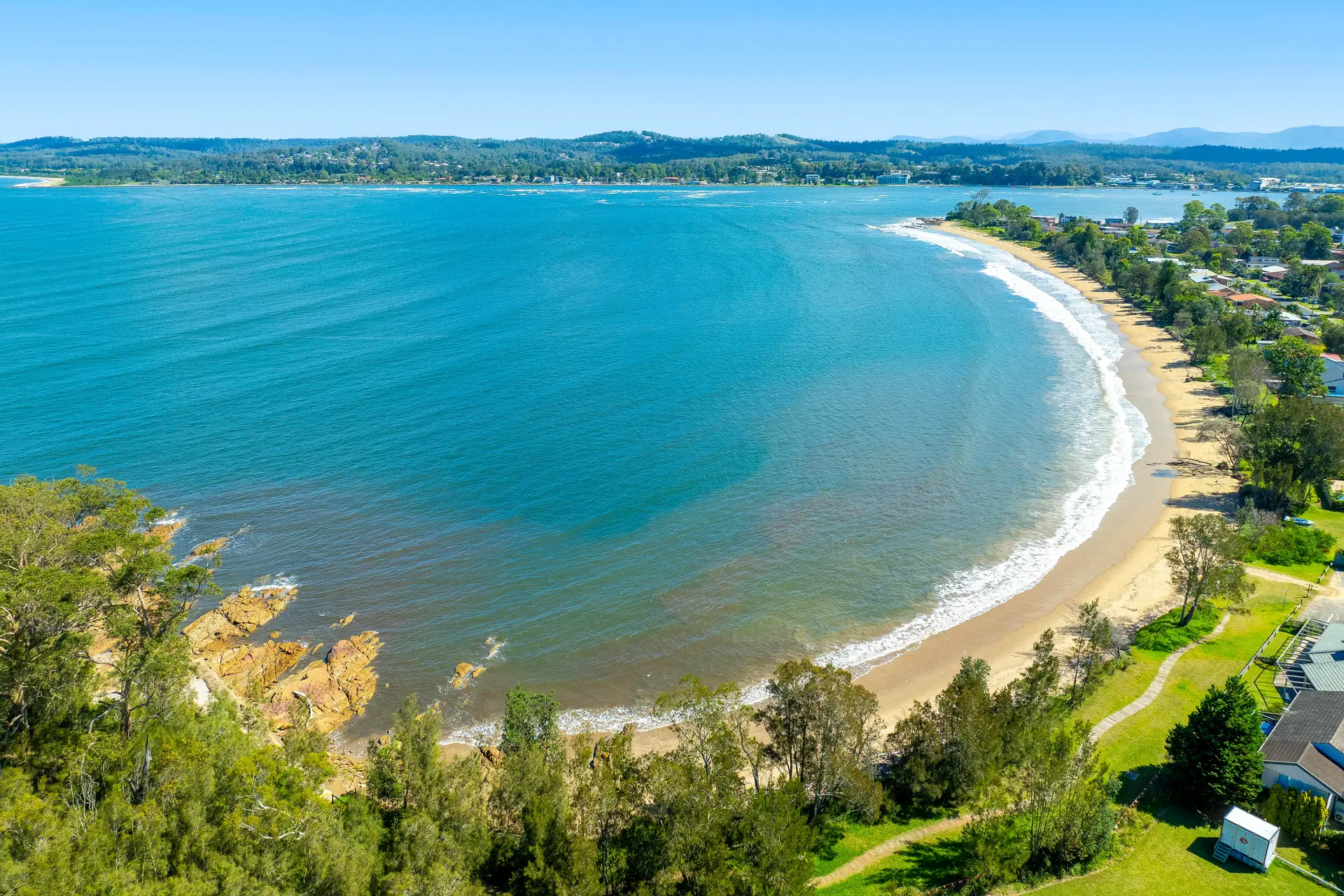 Surfside Beach looking across Batemans Bay